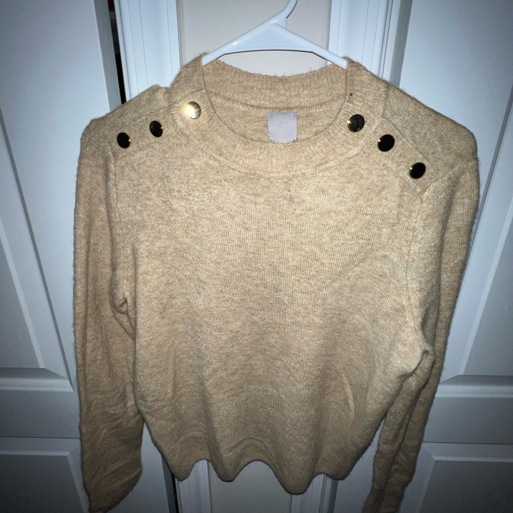 Tan knit sweater